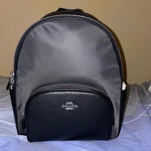 Coach Leather/Nylon Mix Court Backpack